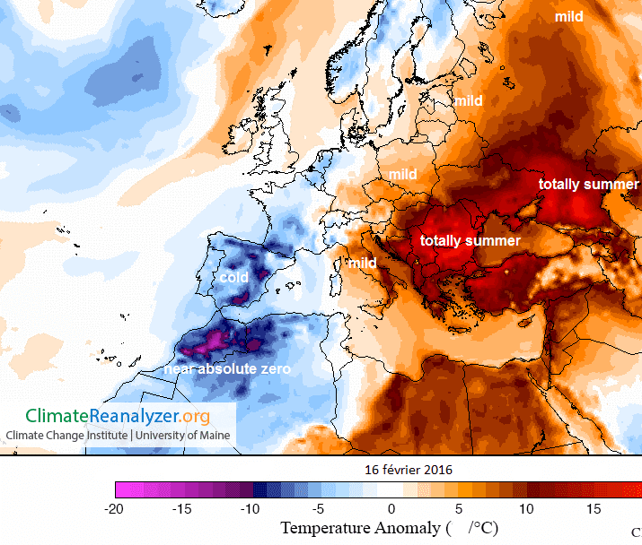 Image d'illustration pour Neige au Maghreb et records de chaleur près des Balkans