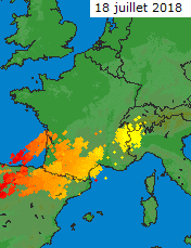 Image d'illustration pour Chaleur tournant de nouveau à l'orage du 18 au 21 juillet