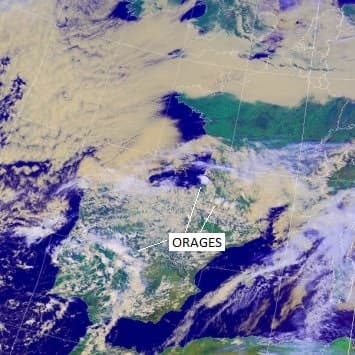 Image d'illustration pour La saison des orages débute - Grêle à Pau