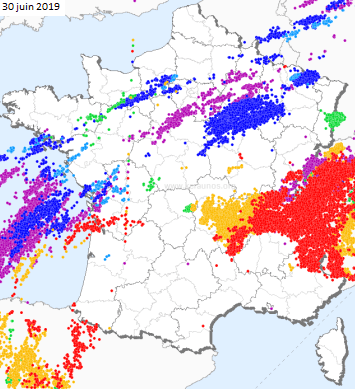 Image d'illustration pour Violents orages ce début juillet après la canicule : grêle et vent