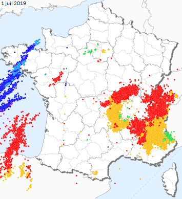 Image d'illustration pour Violents orages ce début juillet après la canicule : grêle et vent