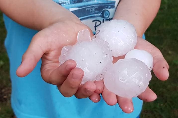Image d'illustration pour Violents orages ce début juillet après la canicule : grêle et vent