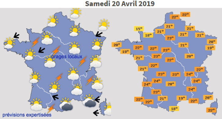 Image d'illustration pour Votre météo pour le week-end Pascal