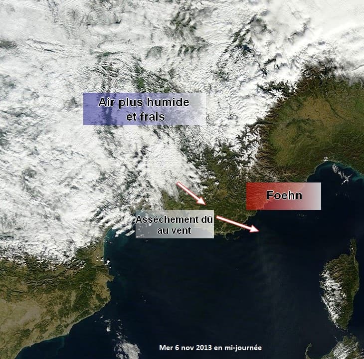 Image d'illustration pour Effet de foehn sur la Côte d’Azur : un phénomène typique de la région