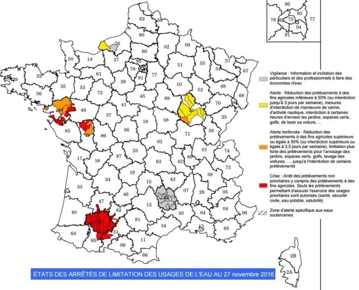 Image d'illustration pour Les déficits pluviométriques s'aggravent à nouveau