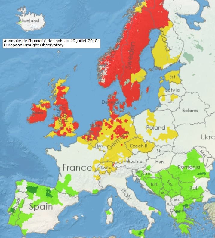 Image d'illustration pour Sécheresse sur le Nord de l'Europe et le Nord de la France