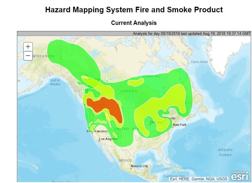 Image d'illustration pour Gigantesques incendies de forêt au Canada et aux États-Unis