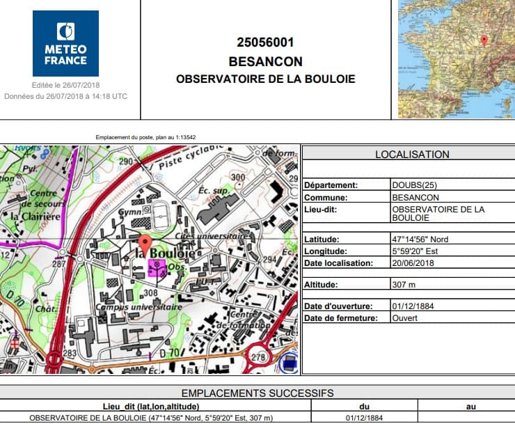 Image d'illustration pour Paris Montsouris, Besançon & Aigoual : 3 stations météo distinguées