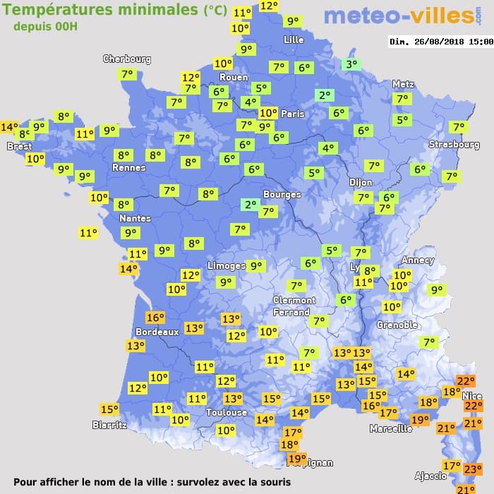 Image d'illustration pour Première gelée en plaine & première neige en montagne en cette fin août