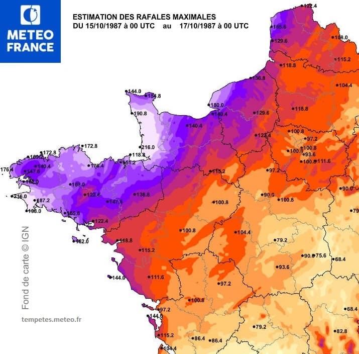 Image d'illustration pour La terrible tempête des 15 & 16 octobre 1987