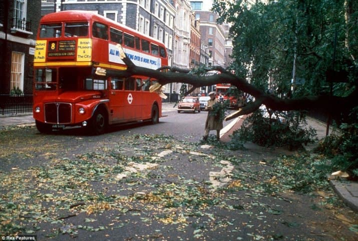 Image d'illustration pour La terrible tempête des 15 & 16 octobre 1987