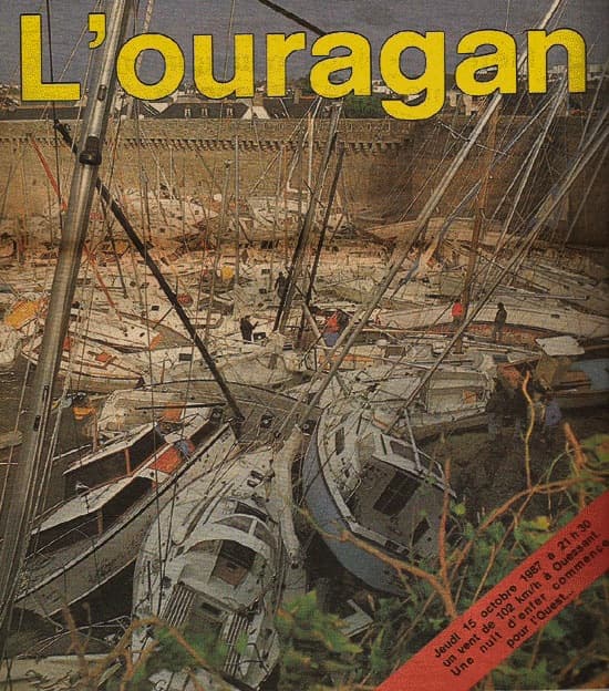 Image d'illustration pour La terrible tempête des 15 & 16 octobre 1987