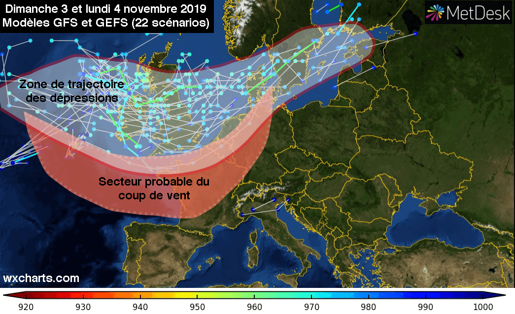 Image d'illustration pour Menace de coup de vent/tempête les 3 et 4 novembre ?