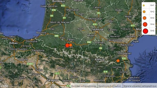 Image d'illustration pour Séisme à Tarbes et Lourdes - météo et tremblements de terre