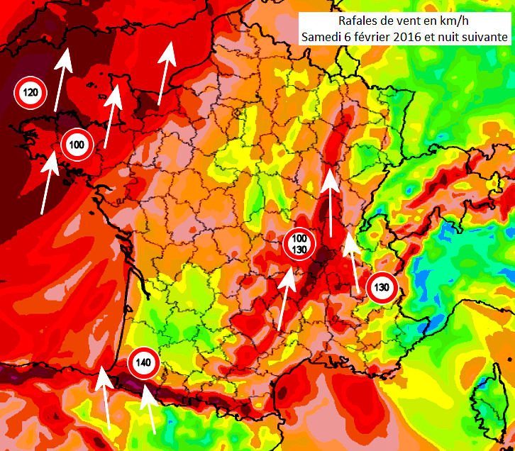 Image d'illustration pour Vent fort et risque de tempête sur la France