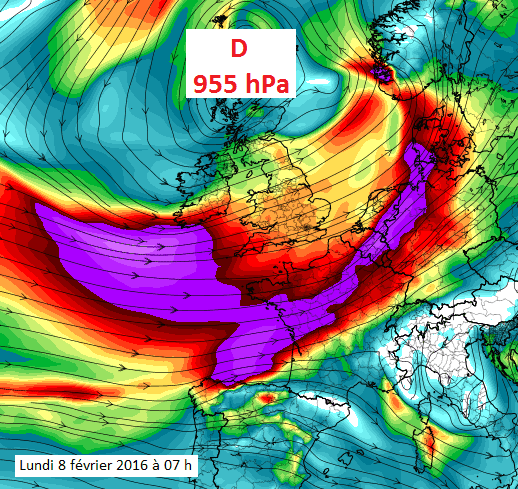Image d'illustration pour Vent fort et risque de tempête sur la France