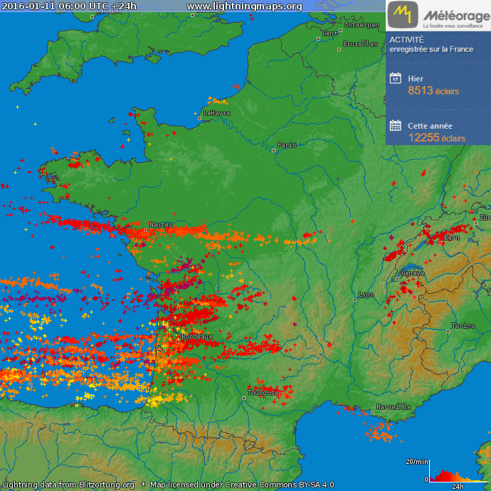 Image d'illustration pour Le vent et l'orage occasionnent de nombreux dégâts sur l'Ouest