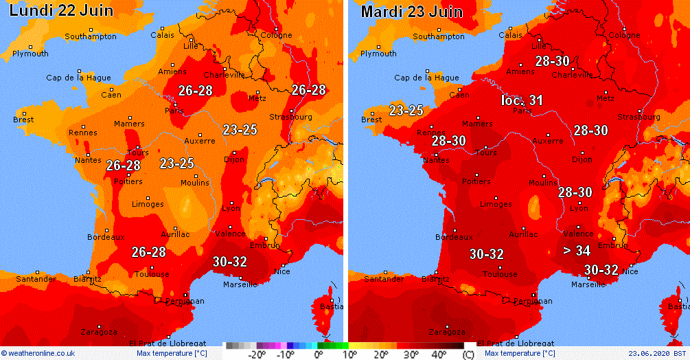 Image d'illustration pour Chaleur marquée sur le pays pour la fin du mois de Juin