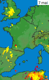 Image d'illustration pour Orage, tuba, pluie & sable : le cocktail météo de la dépression Xandrea