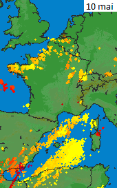 Image d'illustration pour Orage, tuba, pluie & sable : le cocktail météo de la dépression Xandrea